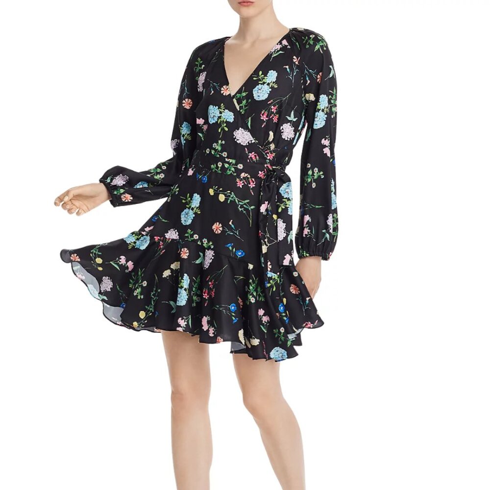 Ottie Floral Long Sleeve Wrap Dress - Paper London NWT